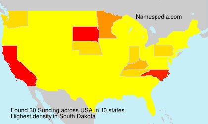 Surname Sunding in USA Surname Sunding in USA