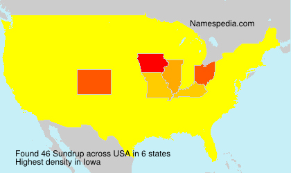 Surname Sundrup in USA Surname Sundrup in USA