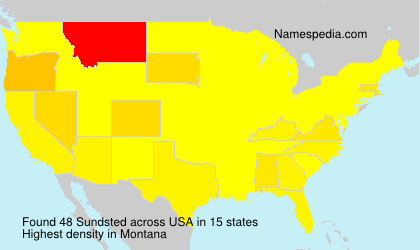 Surname Sundsted in USA Surname Sundsted in USA