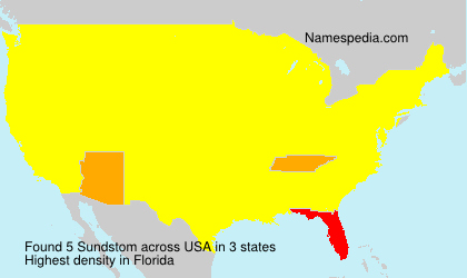 Surname Sundstom in USA Surname Sundstom in USA