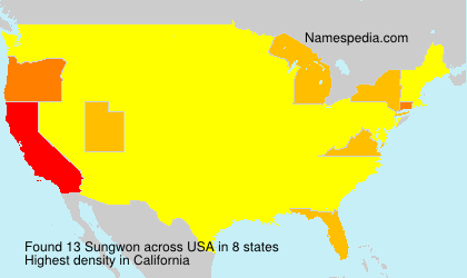 Surname Sungwon in USA Surname Sungwon in USA