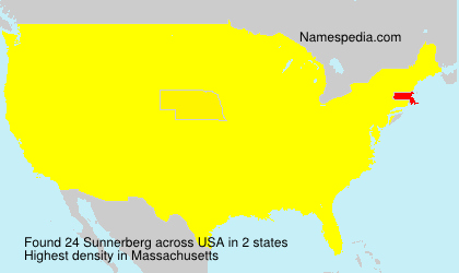 Surname Sunnerberg in USA Surname Sunnerberg in USA