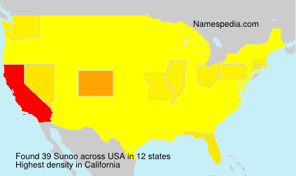 Surname Sunoo in USA Surname Sunoo in USA
