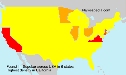 Surname Supekar in USA