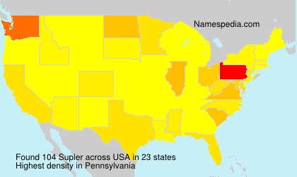 Surname Supler in USA Surname Supler in USA