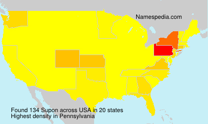 Surname Supon in USA Surname Supon in USA