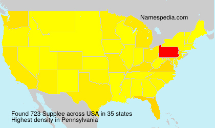 Surname Supplee in USA Surname Supplee in USA