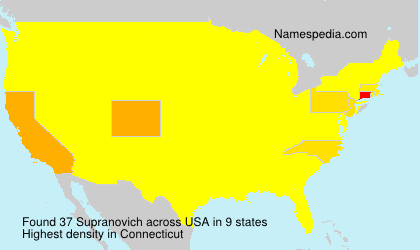 Surname Supranovich in USA Surname Supranovich in USA