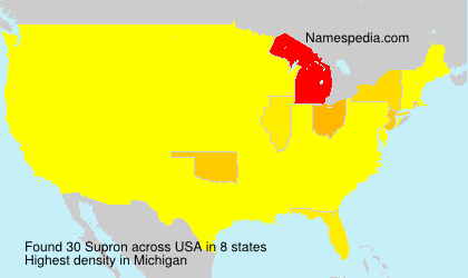 Surname Supron in USA Surname Supron in USA