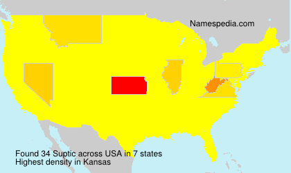 Surname Suptic in USA Surname Suptic in USA
