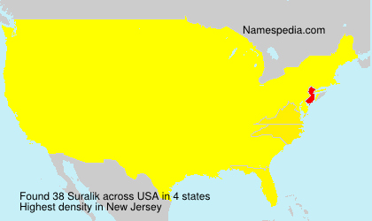 Surname Suralik in USA Surname Suralik in USA