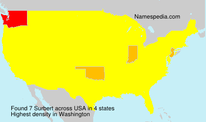 Surname Surbert in USA Surname Surbert in USA