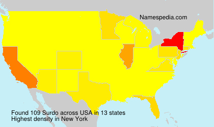 Surname Surdo in USA Surname Surdo in USA