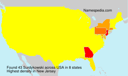 Surname Surdykowski in USA Surname Surdykowski in USA