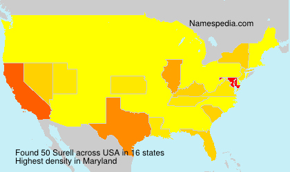 Surname Surell in USA Surname Surell in USA