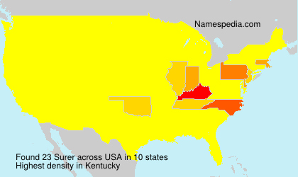 Surname Surer in USA Surname Surer in USA