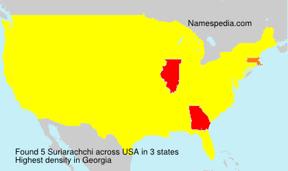 Surname Suriarachchi in USA Surname Suriarachchi in USA