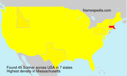 Surname Suriner in USA