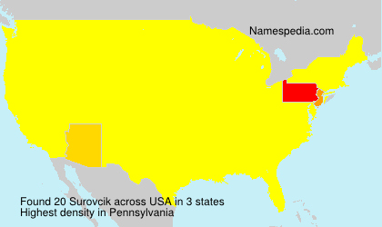 Surname Surovcik in USA Surname Surovcik in USA