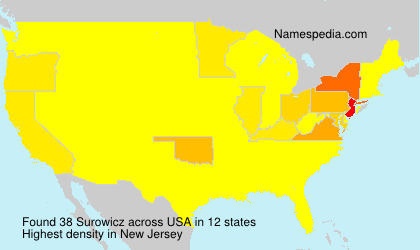 Surname Surowicz in USA Surname Surowicz in USA