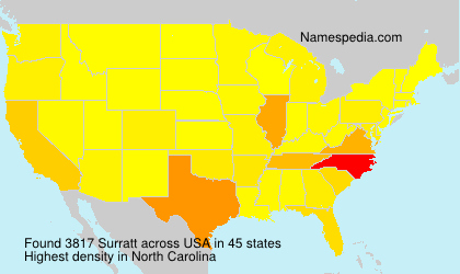 Surname Surratt in USA Surname Surratt in USA