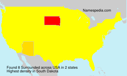 Surname Surrounded in USA Surname Surrounded in USA