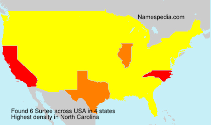 Surname Surtee in USA Surname Surtee in USA