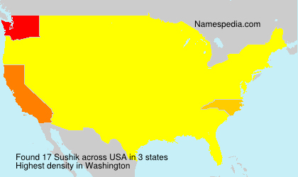 Surname Sushik in USA Surname Sushik in USA