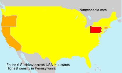 Surname Sushkov in USA Surname Sushkov in USA