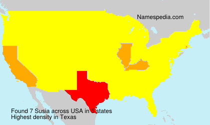 Surname Susia in USA Surname Susia in USA