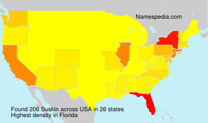 Surname Suskin in USA