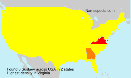 Surname Suslaev in USA Surname Suslaev in USA
