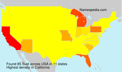 Surname Sust in USA Surname Sust in USA
