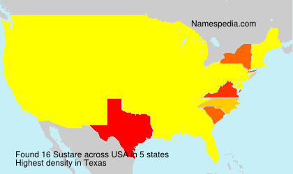 Surname Sustare in USA