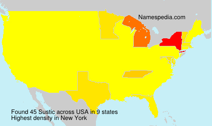 Surname Sustic in USA Surname Sustic in USA