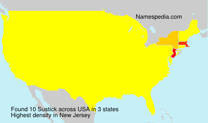 Surname Sustick in USA Surname Sustick in USA