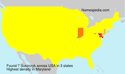 Surname Suszczyk in USA Surname Suszczyk in USA