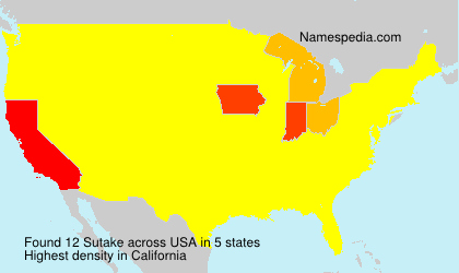 Surname Sutake in USA Surname Sutake in USA