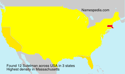 Surname Sutelman in USA Surname Sutelman in USA