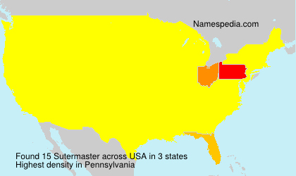 Surname Sutermaster in USA Surname Sutermaster in USA