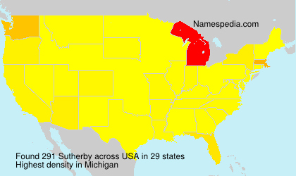 Surname Sutherby in USA Surname Sutherby in USA