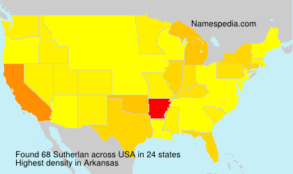 Surname Sutherlan in USA Surname Sutherlan in USA