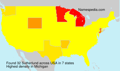 Surname Sutherlund in USA Surname Sutherlund in USA