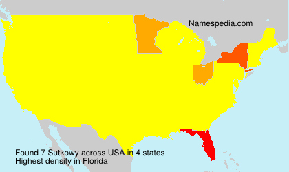 Surname Sutkowy in USA Surname Sutkowy in USA
