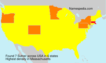Surname Sutner in USA Surname Sutner in USA