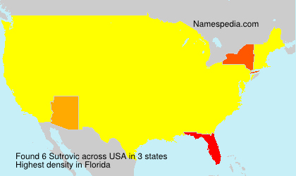Surname Sutrovic in USA Surname Sutrovic in USA