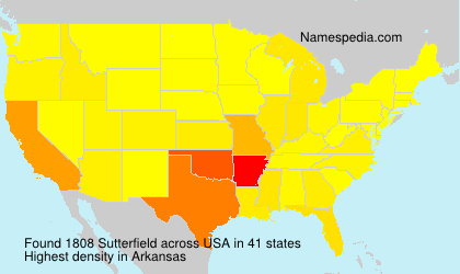 Surname Sutterfield in USA Surname Sutterfield in USA