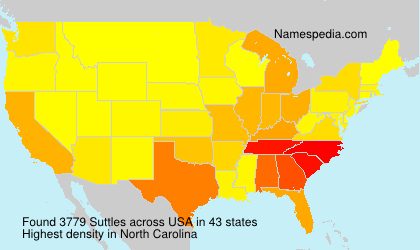 Surname Suttles in USA