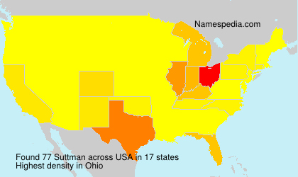 Surname Suttman in USA Surname Suttman in USA