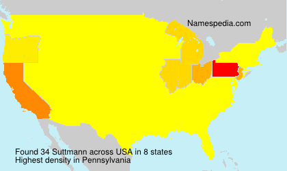 Surname Suttmann in USA Surname Suttmann in USA